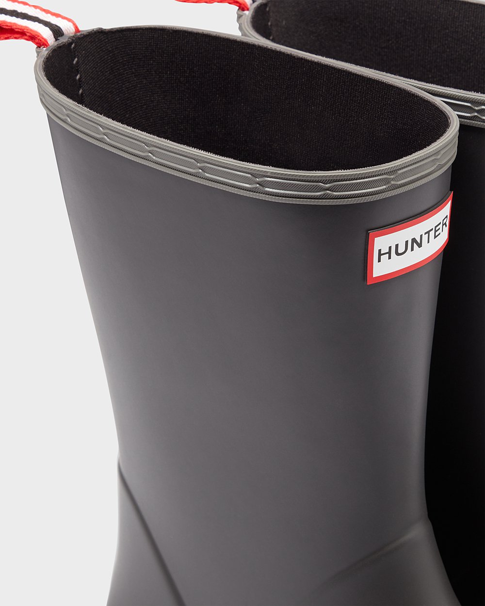 Men Hunter Original Mid-Height Speckle Rain | Play Boots Black/Grey | NZ-81794-QWJN